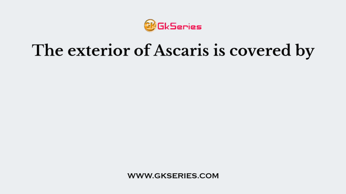 The exterior of Ascaris is covered by