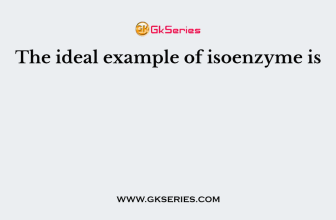 The ideal example of isoenzyme is