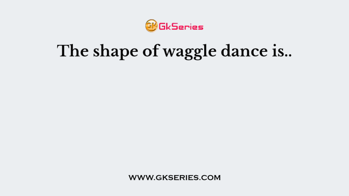 The shape of waggle dance is..