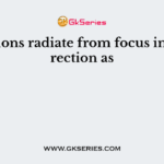Vibrations radiate from focus in all direction as