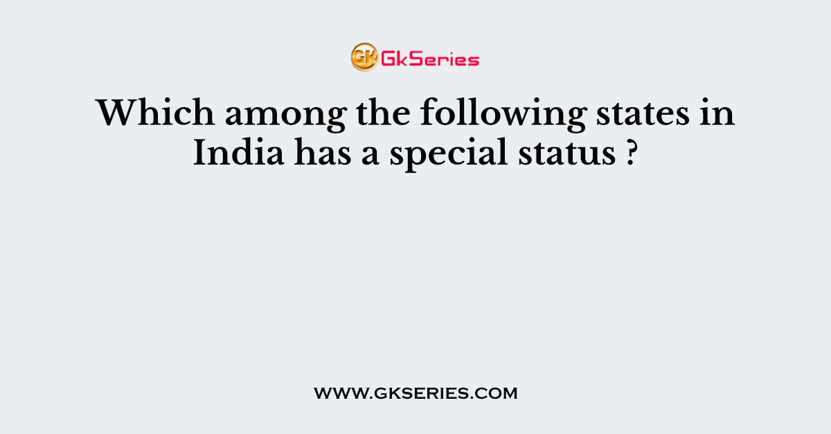 special states of india