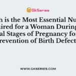 Which is the Most Essential Nutrient Required for a Woman During Her Initial Stages of Pregnancy for the Prevention of Birth Defects?