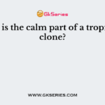 Which is the calm part of a tropical cyclone?