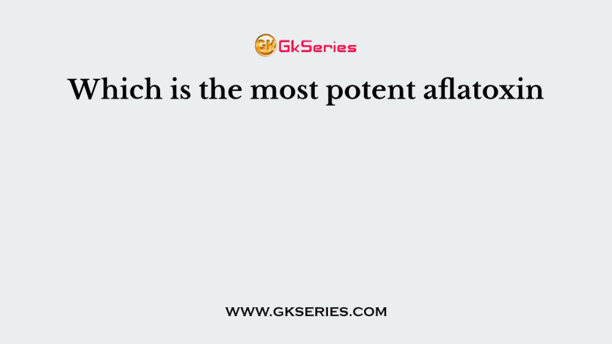 Which is the most potent aflatoxin