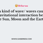 Which kind of wave/ waves caused by the gravitational interaction between the Sun, Moon and the Earth?