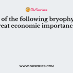 Which of the following bryophyte is of great economic importance?
