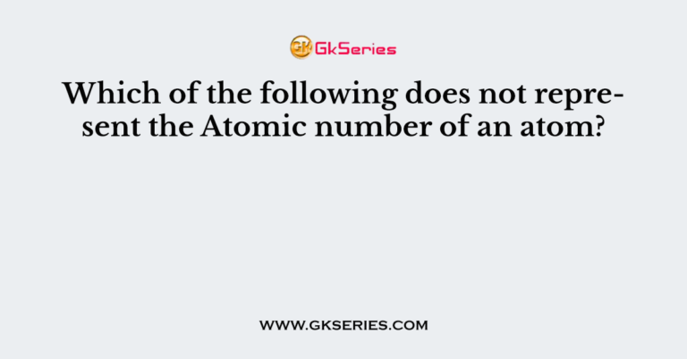 the atomic number represents the number of