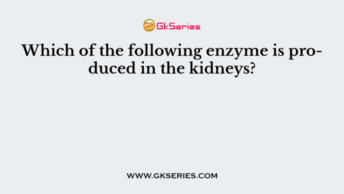 Which of the following enzyme is produced in the kidneys?