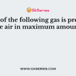 Which of the following gas is present in the air in maximum amount?