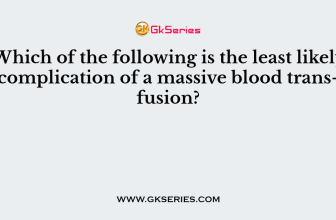 Which of the following is the least likely complication of a massive blood transfusion?