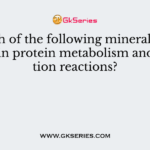 Which of the following mineral is involved in protein metabolism and oxidation reactions?