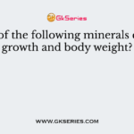 Which of the following minerals controls growth and body weight?