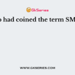 Who had coined the term SMOG?