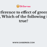 With reference to effect of green house gases, Which of the following is/are true?