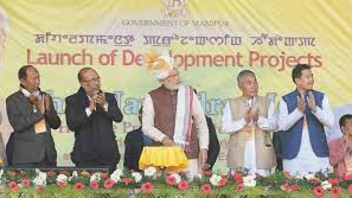 PM Modi inaugurates and lays foundation stone of various development projects in Manipur and Tripura