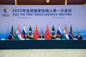 2022 First BRICS Sherpas meeting held under Chairship of China