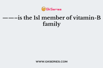 ——–is the 1sl member of vitamin-B family