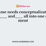 A resume needs conceptualization of your ___ and___ all into one document