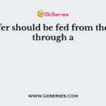 A woofer should be fed from the input through a