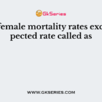Actual female mortality rates exceed expected rate called as