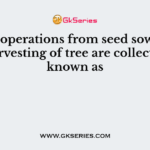 All the operations from seed sowing up to harvesting of tree are collectively known as