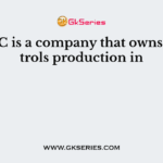 An MNC is a company that owns or controls production in
