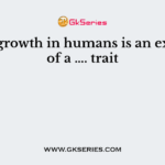 Beard growth in humans is an example of a …. trait