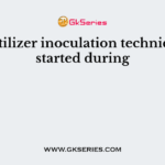 Bio-fertilizer inoculation technique was started during