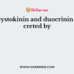 Cholecystokinin and duocrinin are secreted by