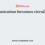 Communication becomes circular when