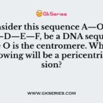 Consider this sequence A—O—B —C—D—E—F, be a DNA sequence where O is the centromere. Which of the following will be a pericentric inversion?
