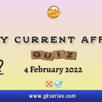 Daily Current Affairs Quiz