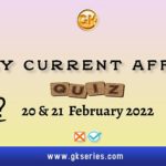 Daily Current Affairs Quiz