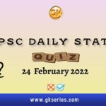 UPSC Daily Static Quiz