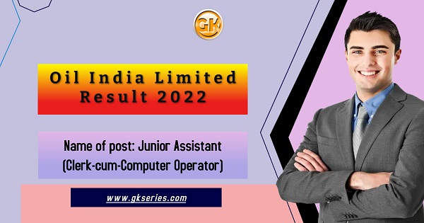 Name of post: Junior Assistant (Clerk-cum-Computer Operator)