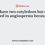 Cycas have two cotyledons but not included in angiosperms because of