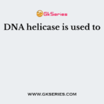 DNA helicase is used to