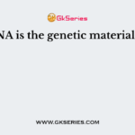 DNA is the genetic material in