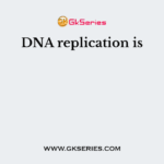 DNA replication is