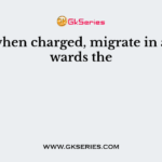 DNAs when charged, migrate in a gel towards the