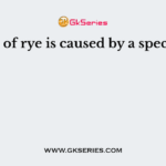Ergot of rye is caused by a species of