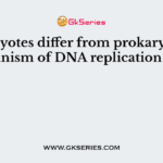 Eukaryotes differ from prokaryote in mechanism of DNA replication due to