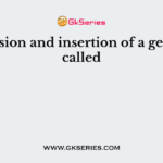 Excision and insertion of a gene is called