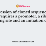 Expression of cloned sequences in E.coli requires a promoter, a ribosome binding site and an initiation codon