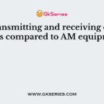 FM transmitting and receiving equipment as compared to AM equipment is