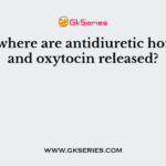 From where are antidiuretic hormone and oxytocin released?