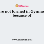 Fruits are not formed in Gymnosperms because of