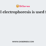 Gel electrophoresis is used for