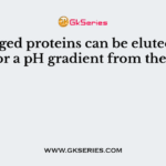 His tagged proteins can be eluted using EDTA or a pH gradient from the matrix