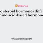 How do steroid hormones differ from amino acid-based hormones?